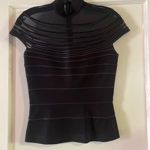 Tadashi blouse - sheer across the chest and shoulders - excellent condition!